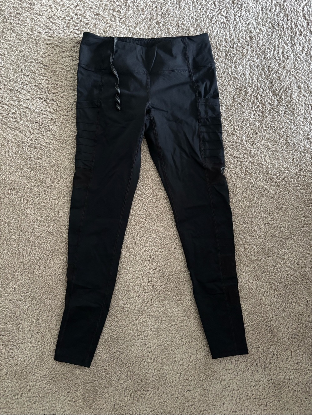 Virus Black Performance High-Waist Leggings